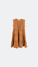 Copper Linen Dress