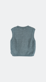 Knit Midnight Teal Vest