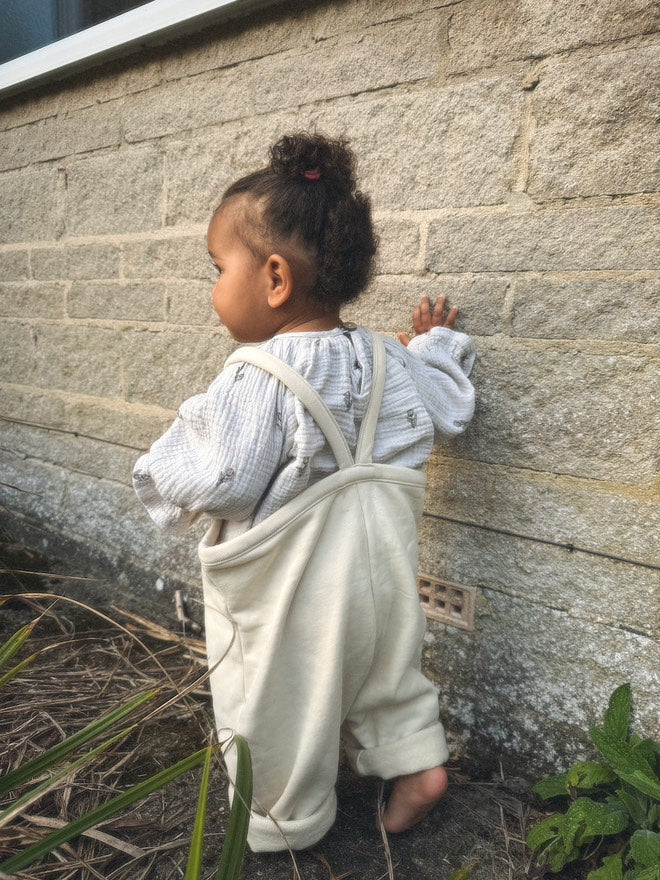 Ivory Bliss Oversized Dungarees