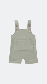 Sage Green French Terry Dungarees