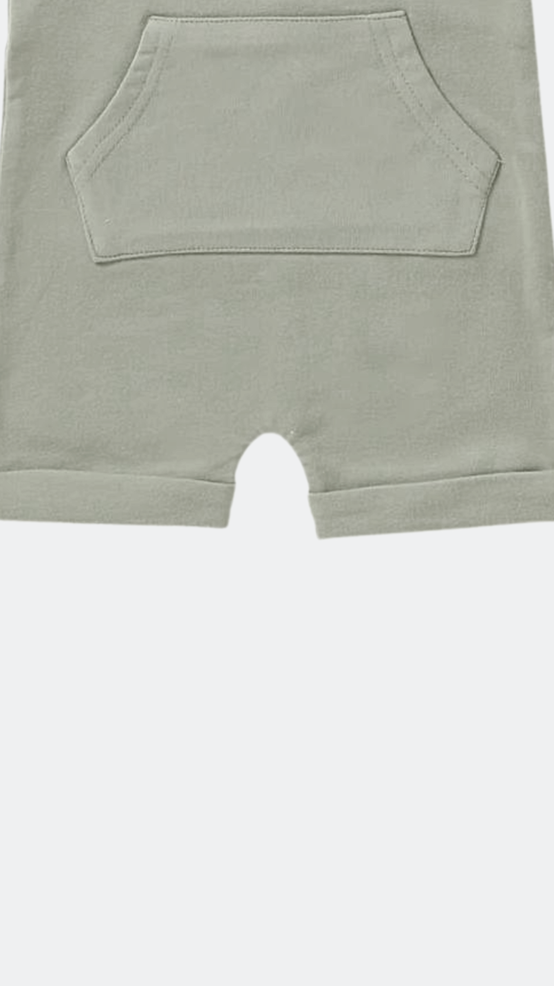 Sage Green French Terry Dungarees