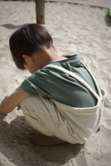 Olive Green T-Shirt and Biker Shorts Set