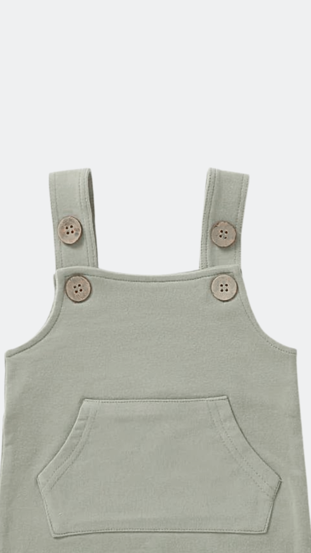 Sage Green French Terry Dungarees