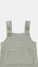 Sage Green French Terry Dungarees
