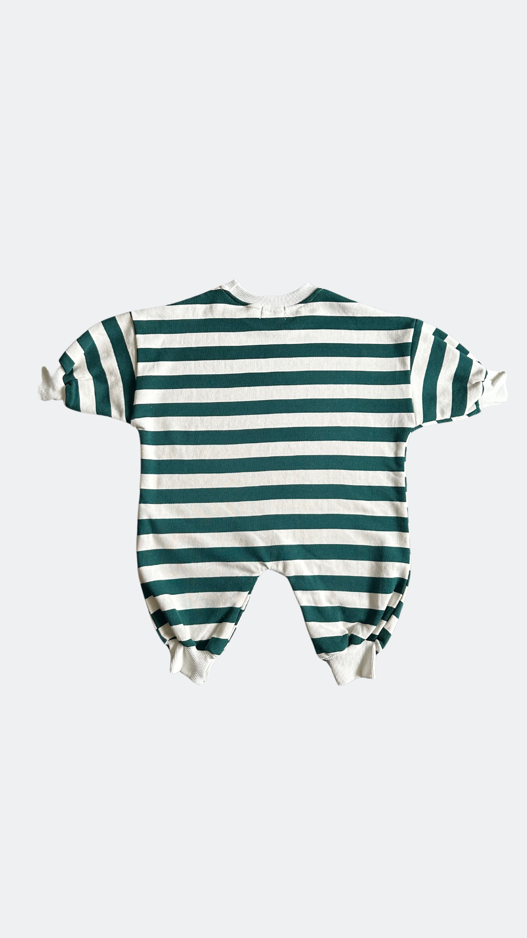 Green Striped Oversized Cozy Bodysuit