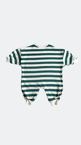 Green Striped Oversized Cozy Bodysuit