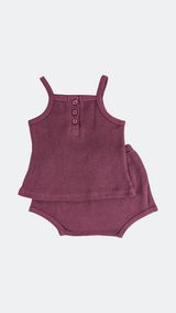 Red Waffle Pyjama Set
