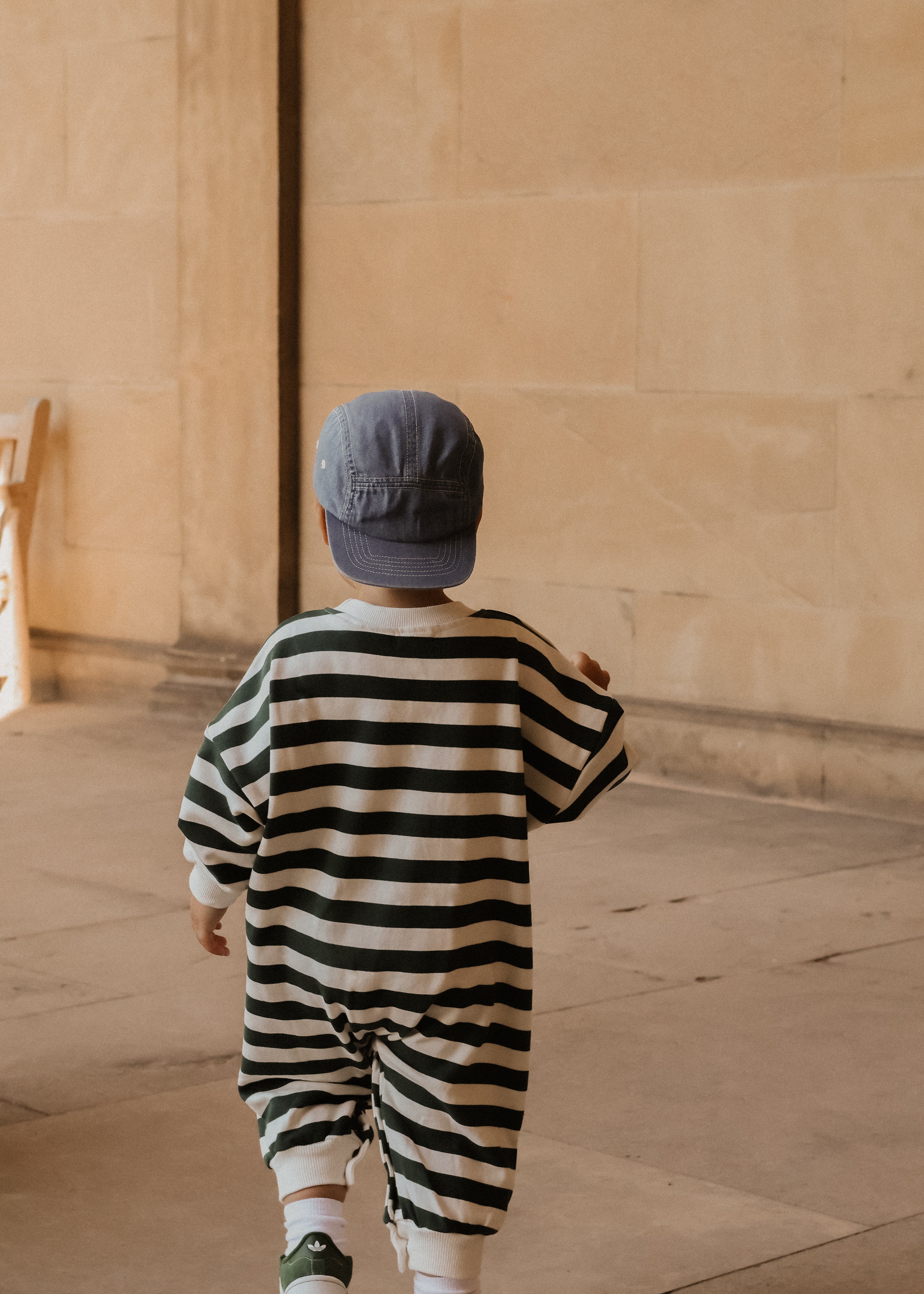 Green Striped Oversized Cozy Bodysuit