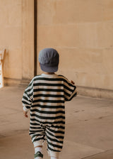 Green Striped Oversized Cozy Bodysuit