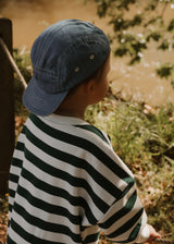 Green Striped Oversized Cozy Bodysuit