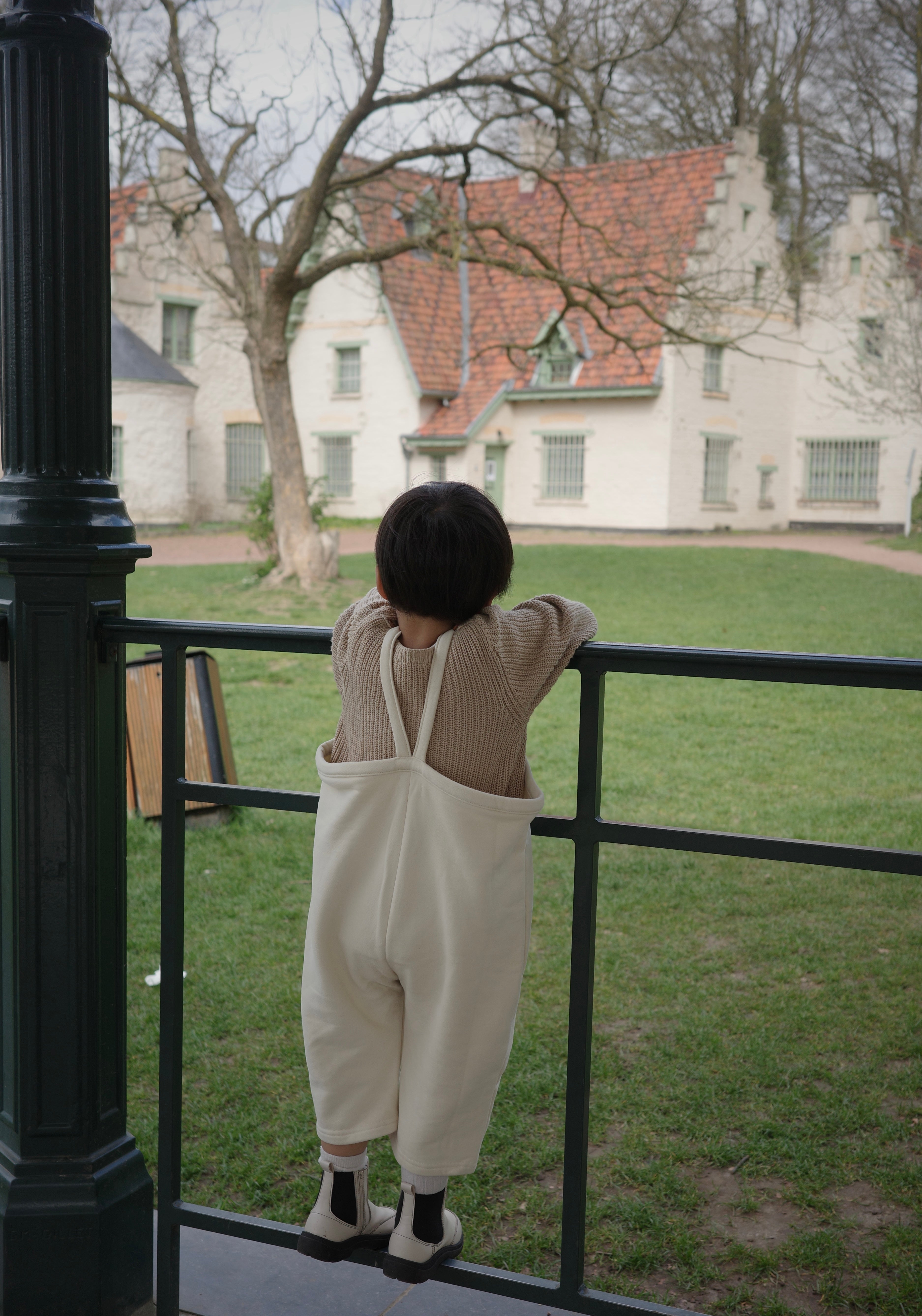 Ivory Bliss Oversized Dungarees