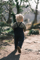 Steel Navy Oversized Dungarees