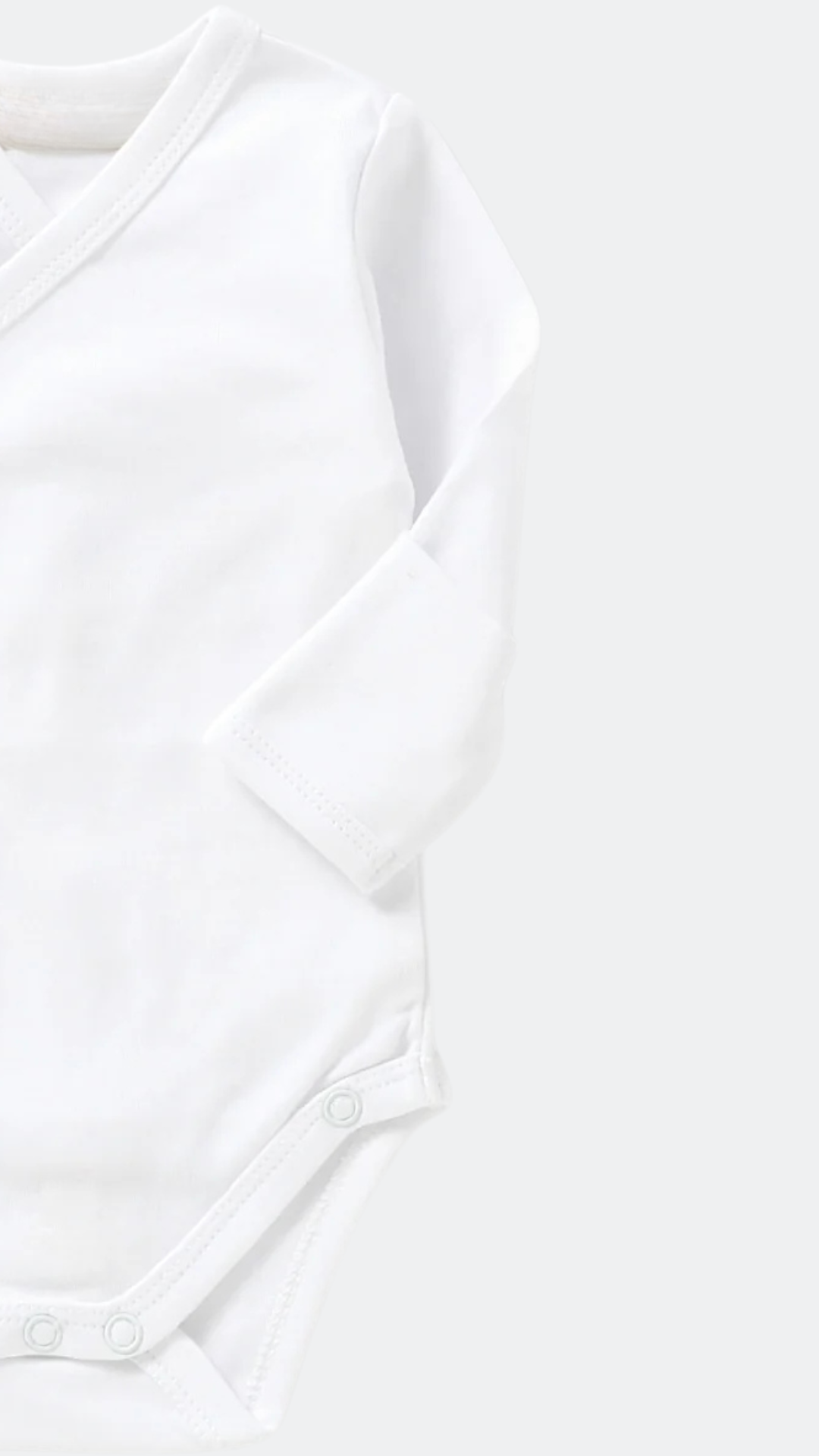 Basic Organic Cotton Romper - White