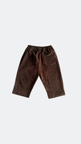 Straight Leg Corduroy Brown Trousers