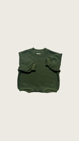 Deep Green Terry Romper