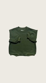 Deep Green Terry Romper