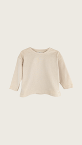Silk Sand Long Sleeve Top