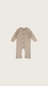 Oat Cable Knit One Piece