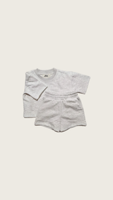 Relaxed Tracksuit Summer Set - Grey