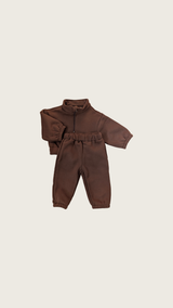 Fleece Tracksuit - Walnut