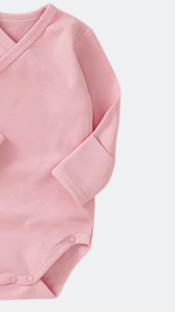 Basic Organic Cotton Romper - Pink