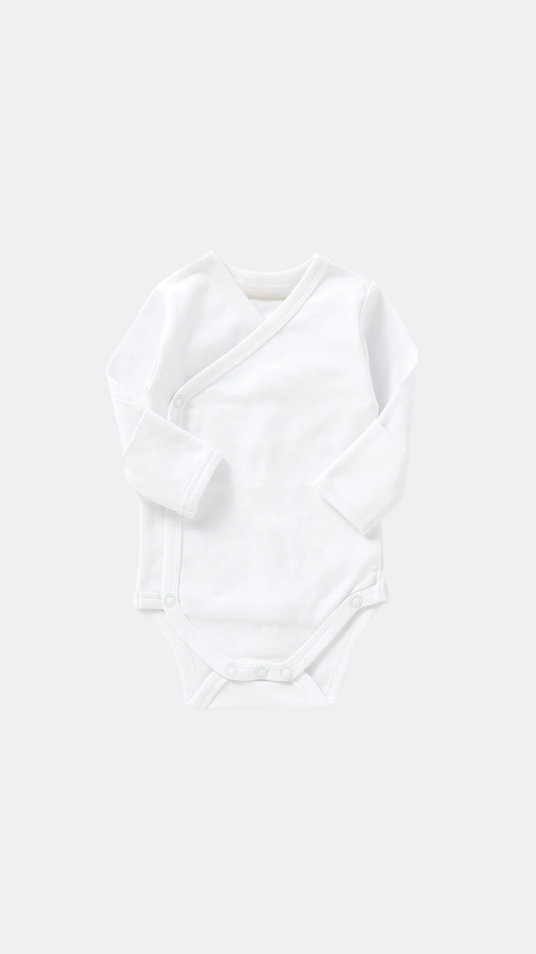 Basic Organic Cotton Romper - White