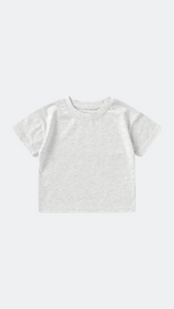 Basic Organic Cotton T-shirt - Light Grey