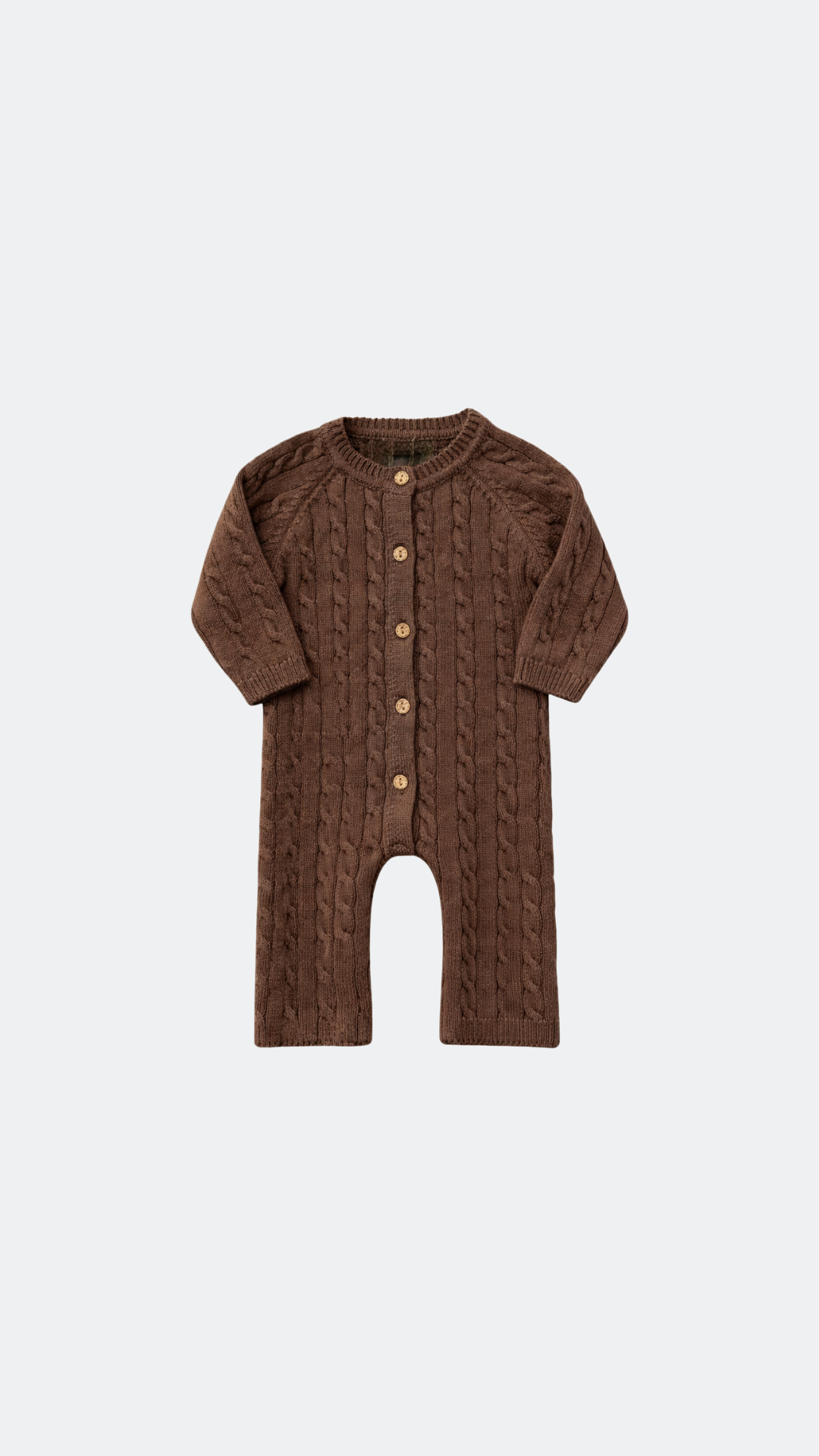 Brown Cable Knit One Piece