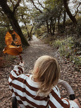Chestnut Striped Cozy Oversized Bodysuit