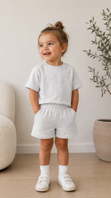 Relaxed Tracksuit Summer Set - Grey