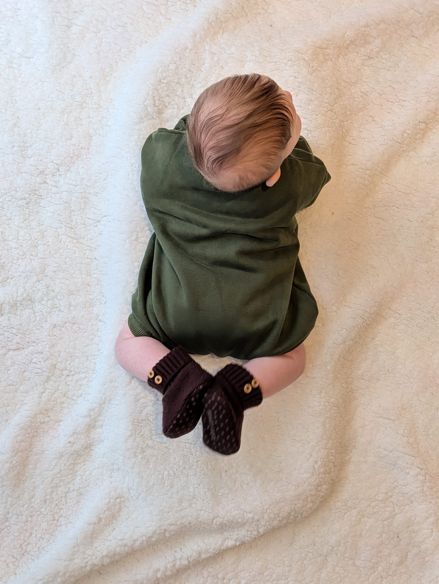 Deep Green Terry Romper