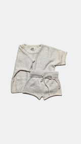 Knitted Top and Shorts Set - Dottie