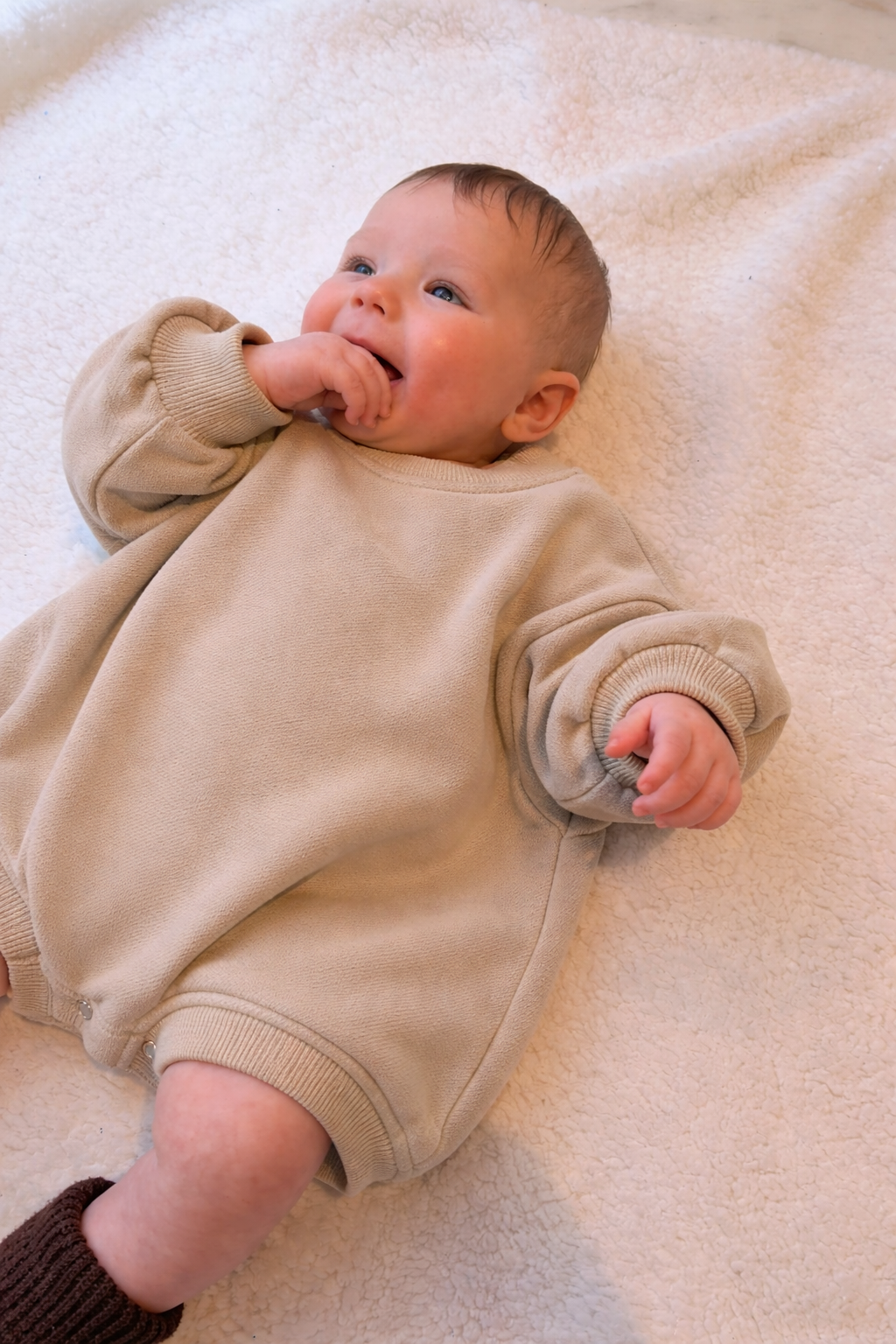 Dove Linen Terry Romper