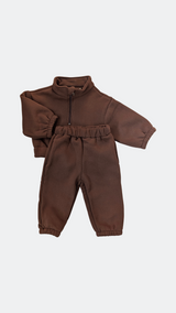 Fleece Tracksuit - Walnut