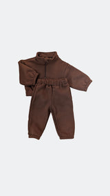 Fleece Tracksuit - Walnut