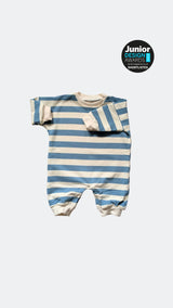 Frost Cotton Candy – Oversized Striped Cozy Bodysuit