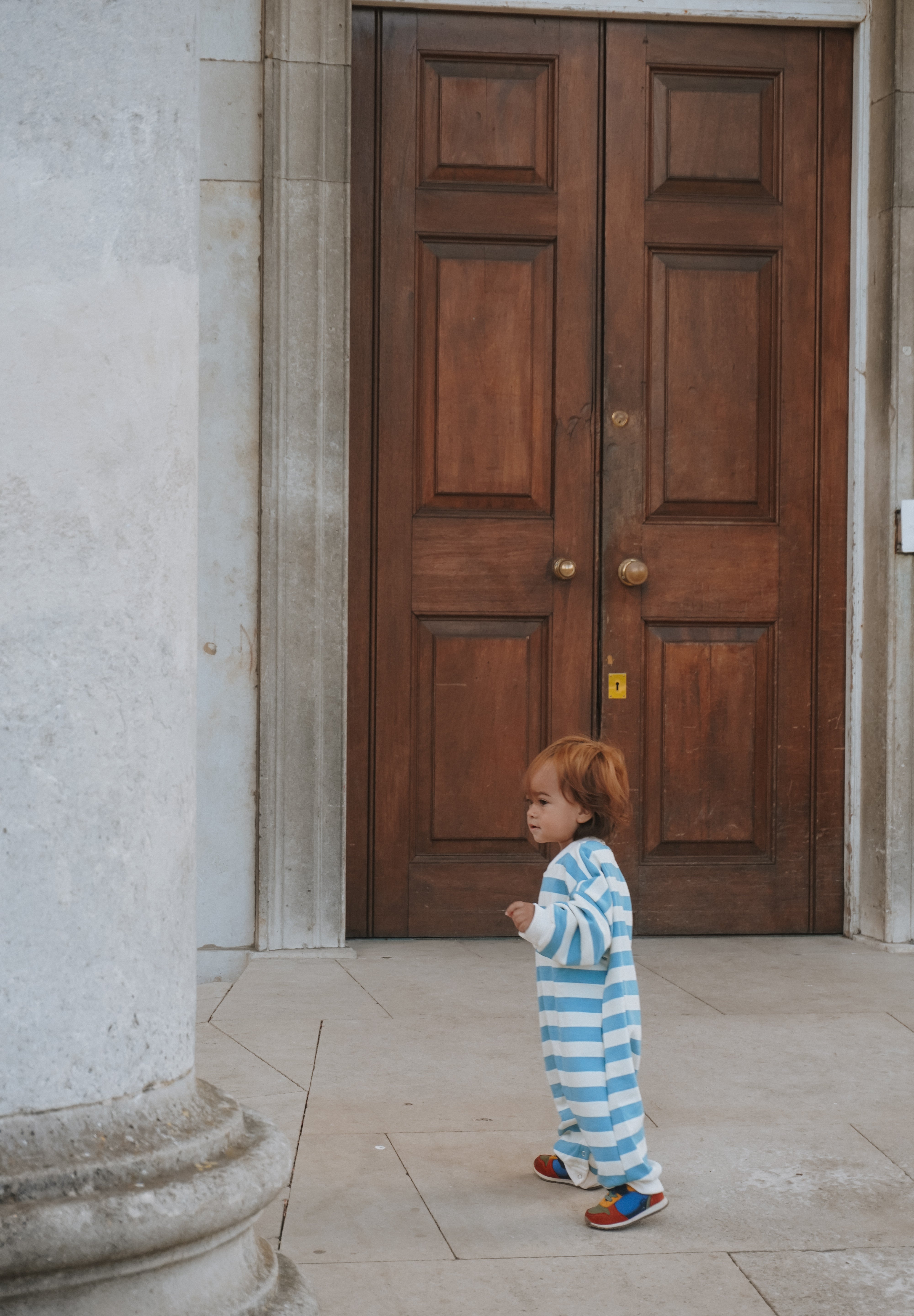 Frost Cotton Candy – Oversized Striped Cozy Bodysuit