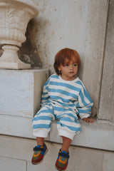 Frost Cotton Candy – Oversized Striped Cozy Bodysuit