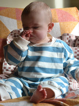 Frost Cotton Candy – Oversized Striped Cozy Bodysuit