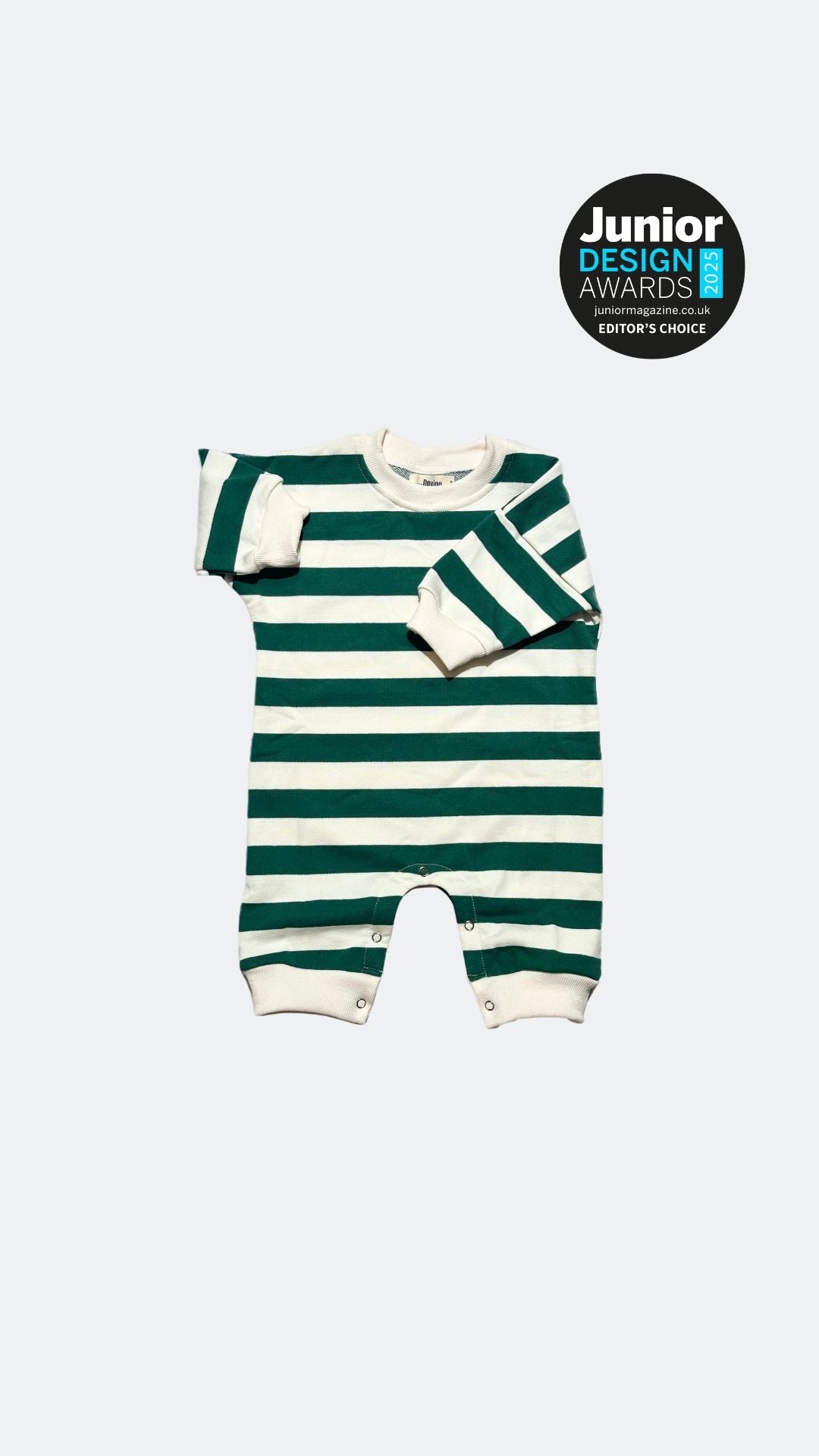 Green Striped Oversized Cozy Bodysuit