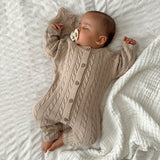 Oat Cable Knit One Piece