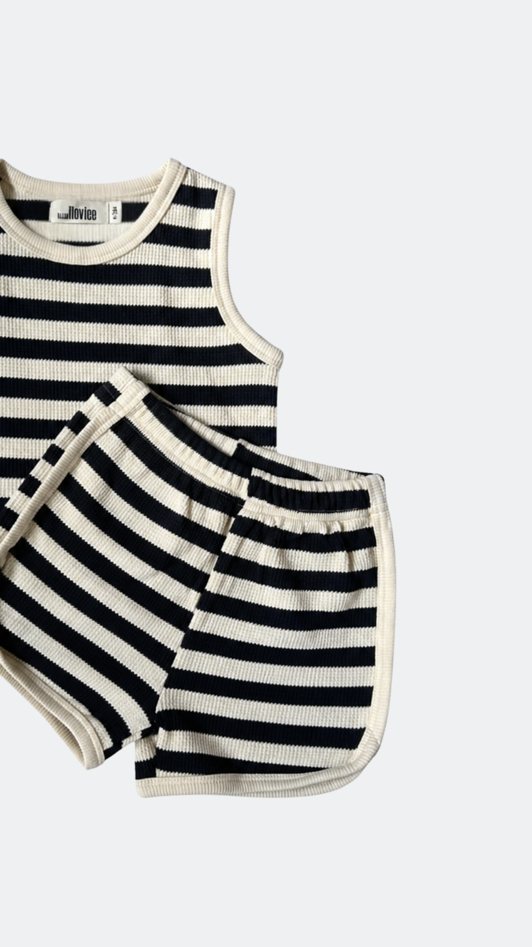 Ribbed Tank & Short Set – Noir