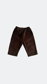 Straight Leg Corduroy Brown Trousers