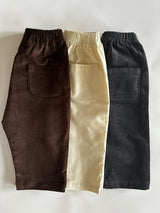 Straight Leg Corduroy Brown Trousers