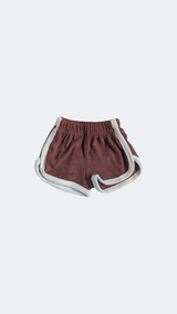 Terry T-shirt & Shorts Set – Brown