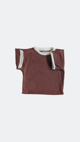 Terry T-shirt & Shorts Set – Brown