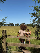 Knitted Top and Shorts Set - Taupe