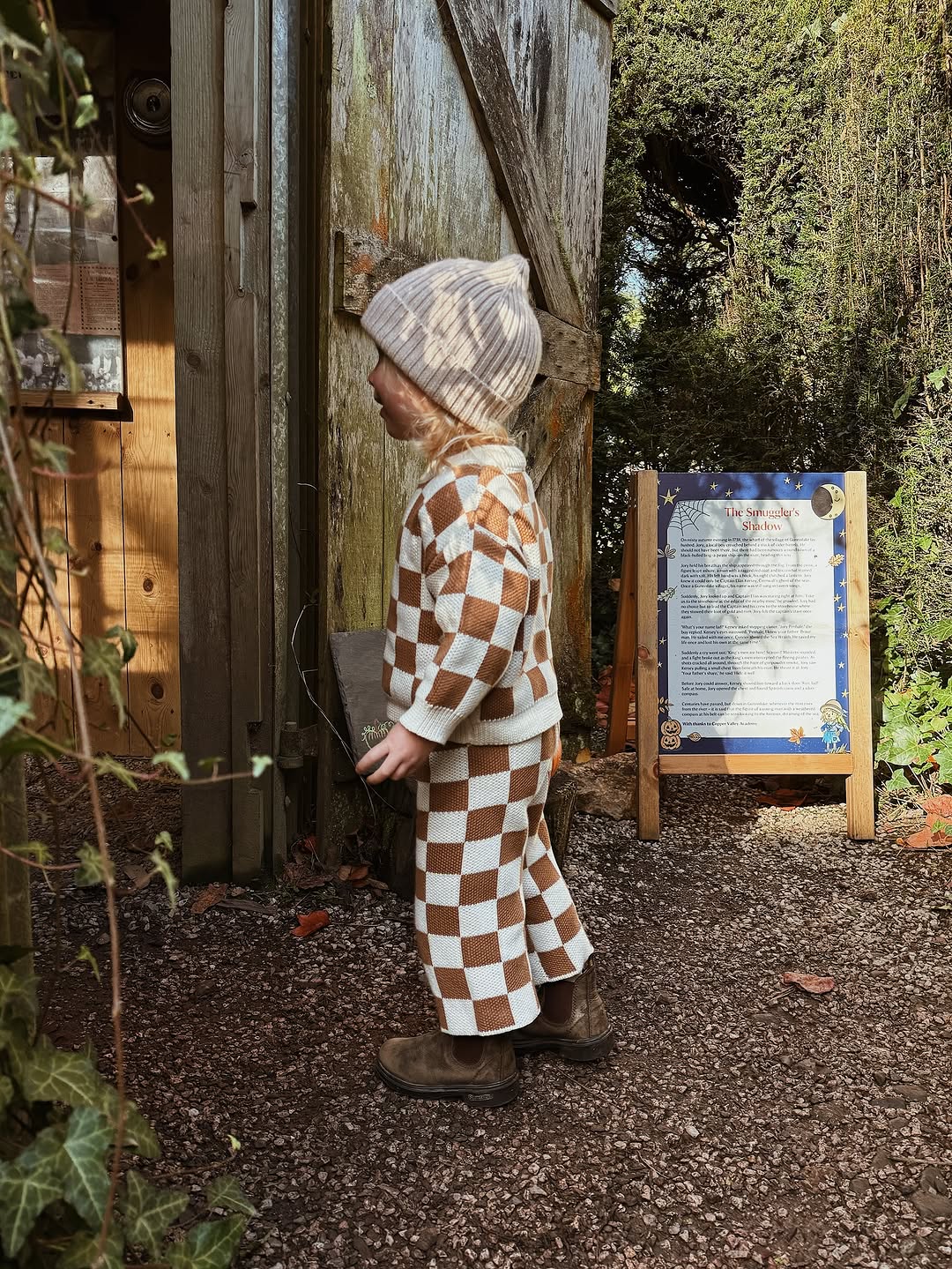 The Check Set  - Mocha