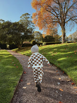 The Check Set  - Mocha