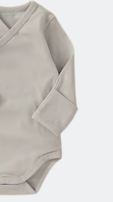 Basic Organic Cotton Romper - Taupe